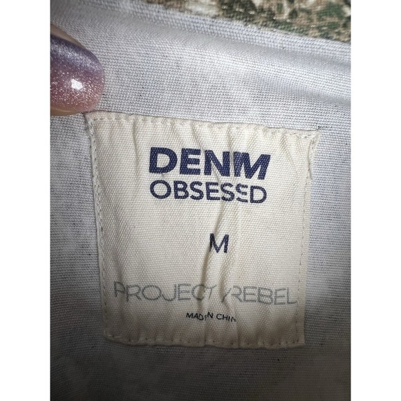 Project Rebel Denim Obsessed Camo Print Jacket Shacket Women's Size Medium NWT - Picture 2 of 8